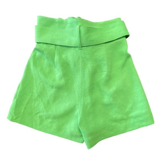 WILFRED Shorts Size 00 Paperbag Elastic Tie Waist Green 3” Inseam Pockets - Picture 3 of 6